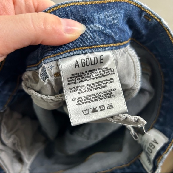 AGOLDE High Rise Dark Wash Skinny Jean 27 - Picture 13 of 15